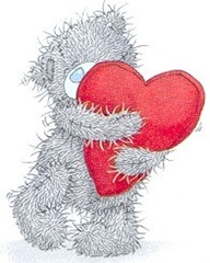 bear hugging a heart