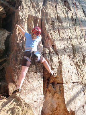 Rock Climbing Crowders Mtn May 2009