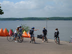 Eyeing the swim start
