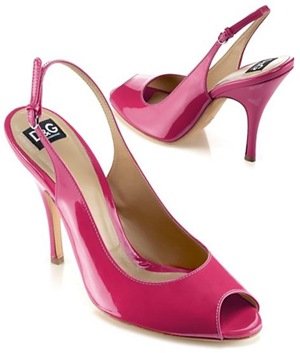 D&G Dolce & Gabbana | Carla Pink Patent Slingback | eLuxury | Closing Down | Sale