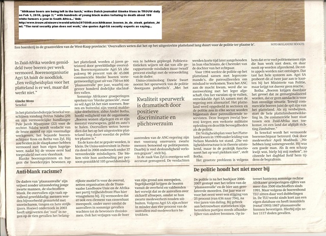 [AfrikanerFarmers helpless against murderers Trouw Feb21020.jpg]