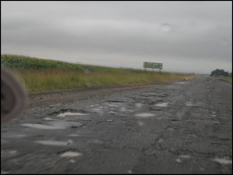 R50 highway in Mpumalanga Feb 21 2010 is one huge potholed wasteland reports DA