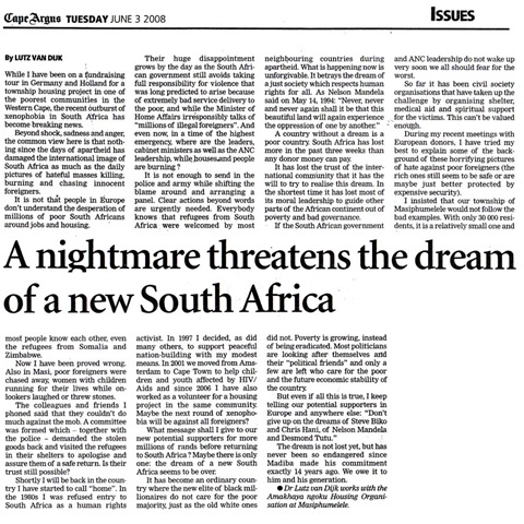 [Dr Lutz van Dijk piece on Xenophobic attacks June32008[6].jpg]