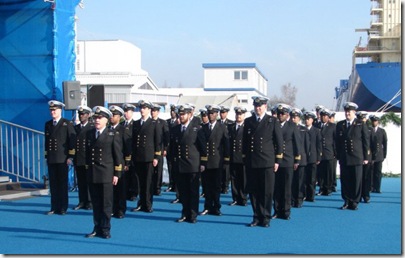 The crew of sas Queen Modjadji 15Mar2007GermanyCommissioning The crew of sas Queen Modjadji 15Mar2007GermanyCommissioning