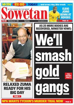 [Sowetan We will Smash Gold Gangs June 3 2009[2].jpg]