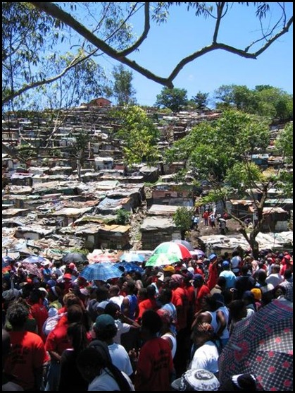 Abahlali baseMjondolo shack dwellers movement meeting Durban