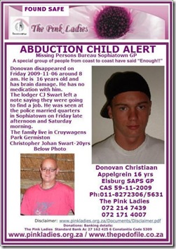 Christiaan, Donovan 16 brain0damaged Sophiatown CruywagensParkGermiston