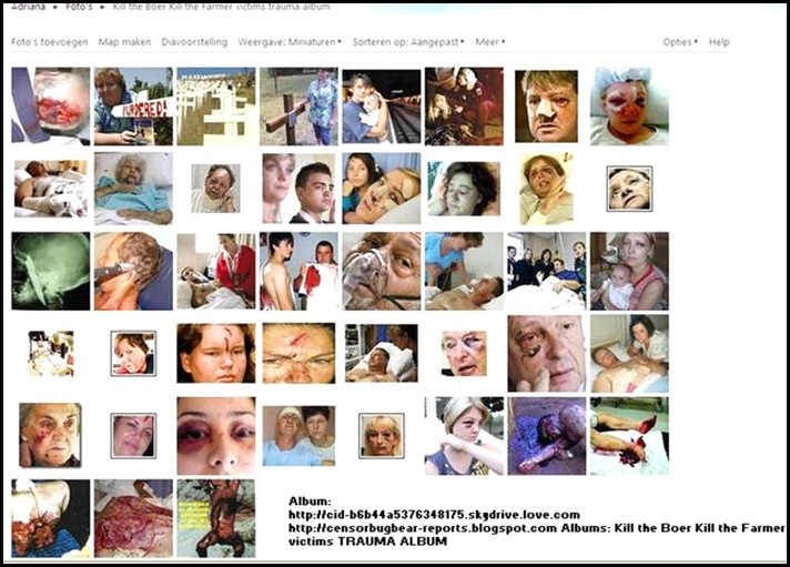 AfrikanersTraumaVictimsAlbum killBoerHatespeechVictims2010