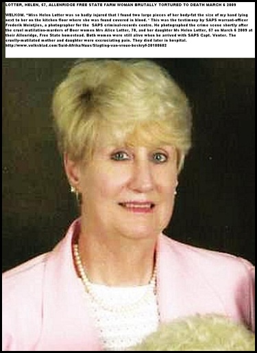 Lotter Helen 57 slaughtered with mom Alice March62010 FreeStateFarm