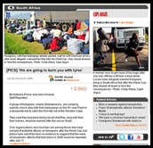 Xenophobia threats foreign Africans flee South Africa July62010 Xenophobia threats foreign Africans flee South Africa July62010