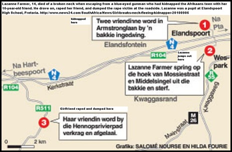 Farmer Lazanne NIGHTMARE KIDNAPPING ROUTE SEPT62010 PRETORIA