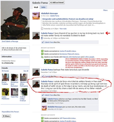 [ANTIWHITE HATESPEECH SABELO PAMA FACEBOOK PAGE1 POTGIETER FAMILY MURDER DEC12010[11].jpg]