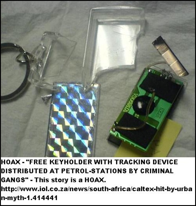 HOAX FREE KEYHOLDER WITH TRACKING DEVICE