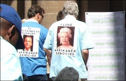 AFRIKAANS PROTESTORS AGAINST UNBANNING OF SHOOT THE BOER GENOCIDE SONG