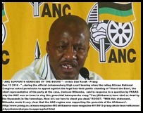 ANC SUPPORTS GENOCIDE OF BOERS AND SO DOES BONO