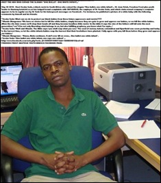 ONE BULLET ONE WHITE INFANT SAFMARINE ANC-REGIME WORKER