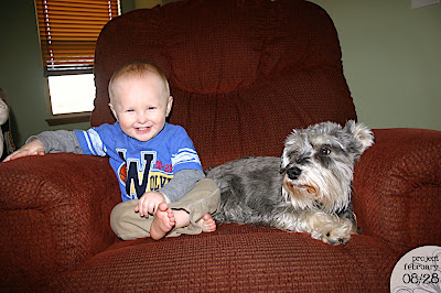 A boy and his dog