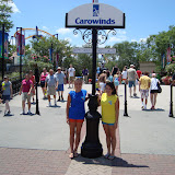 Jordan and her friend at Carrowinds