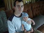 Blue men group. (Papa François avec Xavier)