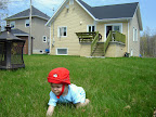 Xavier vient d'agrandir sa salle de jeux / Xavier just expanded his playroom