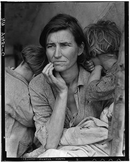 Polaroid Dorothea Lange