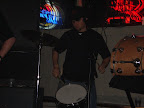 Photo: Patrick keeps the beat for the brass band.