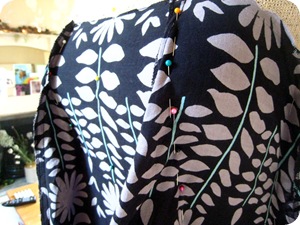 bodice pinned close up bodice pinned close up