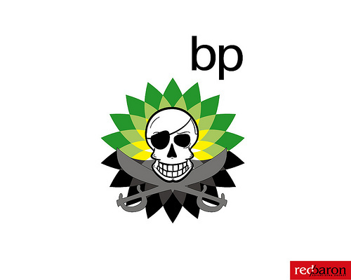 The 

rebranded BP Logo - Greenpeace ( oil spill )