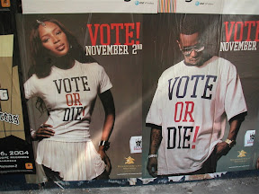 Vote or Die Poster for 2004 Election