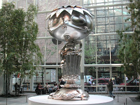 Oval Buddha at Sculpture Garden by Takashi Murakami
