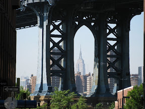 Empire State Building from DUMBO:Down Under The Manhattan Bridge Overpass Empire State Building from DUMBO:Down Under The Manhattan Bridge Overpass