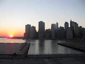 Manhattan Financial District from Brooklyn Promenade Manhattan Financial District from Brooklyn Promenade