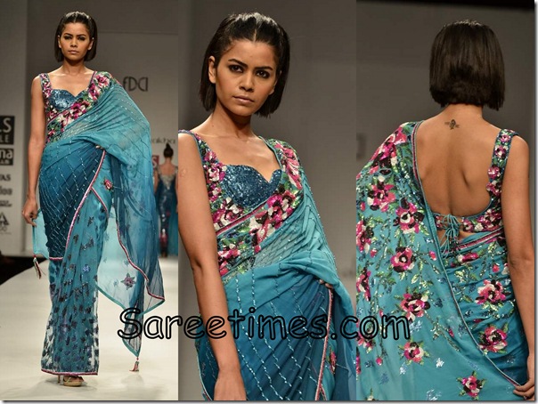 Rabani_Rekha_Blue_Saree
