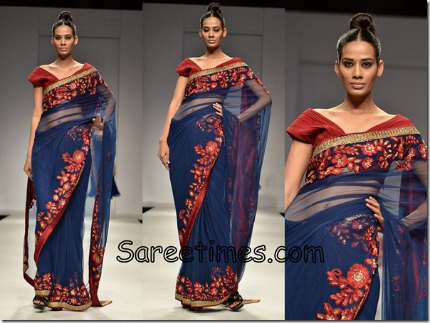 Swapan_Seema_Blue_Saree