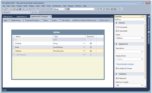 Microsoft Visual Studio LightSwitch