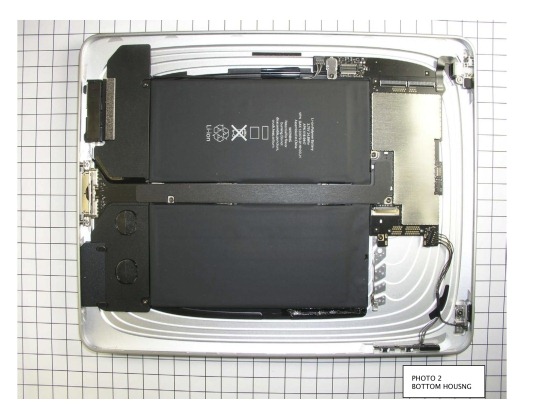 iPad teardown photo bottom housing