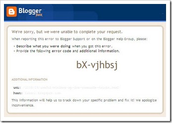 blogger-error-codes