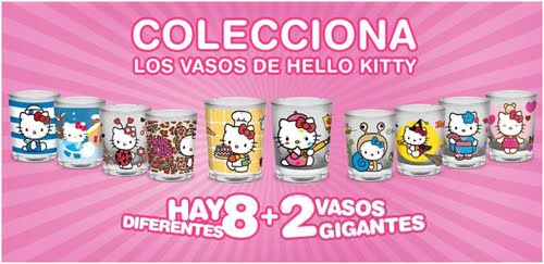 vasos de nocilla de hello kitty