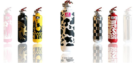 extintores de diseño que decoran