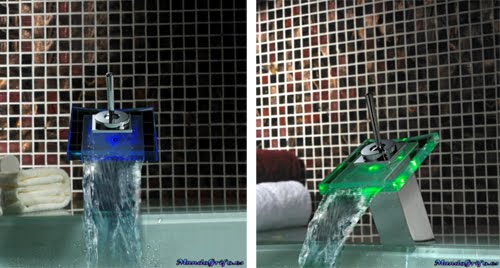 Grifos LED con luz de colores