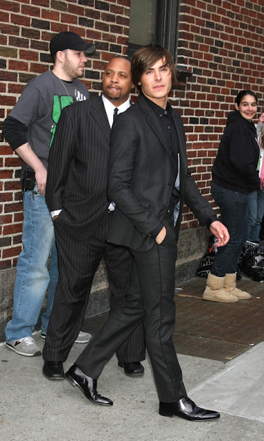 April 13, 2009: Zac Efron promoting his new movie "17 Again" at the Late Show with David Letterman in New York City. Credit: Roger Wong/INFphoto.com Ref.: infusny-146