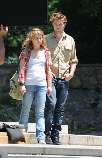 Emilie de Ravin and Robert Pattinson on the set of Remember Me filming in Central Park New York City. <P> Pictured: Emilie de Ravin and Robert Pattinson <B>Ref: SPL110478 300609 </B><BR/> Picture by: Asadorian-Mejia/Splash<BR/> </P><P> <B>Splash News and Pictures</B><BR/> Los Angeles: 310-821-2666<BR/> New York: 212-619-2666<BR/> London: 870-934-2666<BR/> photodesk@splashnews.com<BR/> </P>