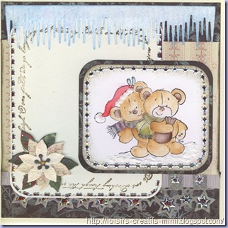 carte de noël ourson carte de noël ourson