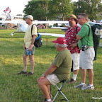 Watching the post-show crazy stampede of planes land.