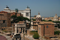 The Roman forum, looking towards parliament