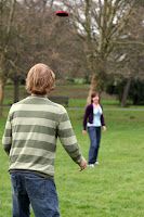 Julian preparing for a catch