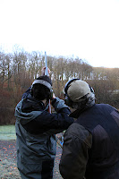 Shooting almost directly above head