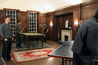 The lads in the games room