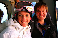 Nick and Suzie on the chairlift