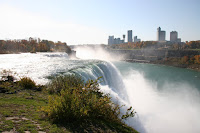 The falls on the American side